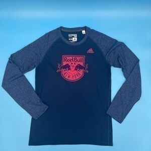 Adidas ClimaLite Red Bull Soccer Long-Sleeve T-Shirt